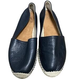 Maypol womens size 9.5 10 Black Leather Espadrilles made in Spain flats loafers